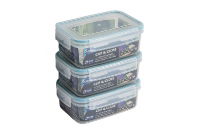 Addis Clip Tight Storage Box (240ml) set of 3